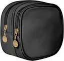 Our double zipper cosmetic bag can not only be used to store various cosmetics, toiletries, jewelry, coins, keys, lipstick, accessories, and travel supplies. Whether in the office, the gym, or on vacation.